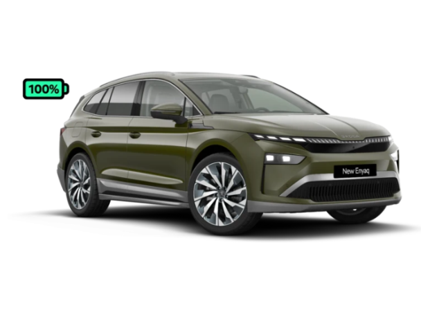 Verellen Geel Skoda Enyaq olijfgroen
