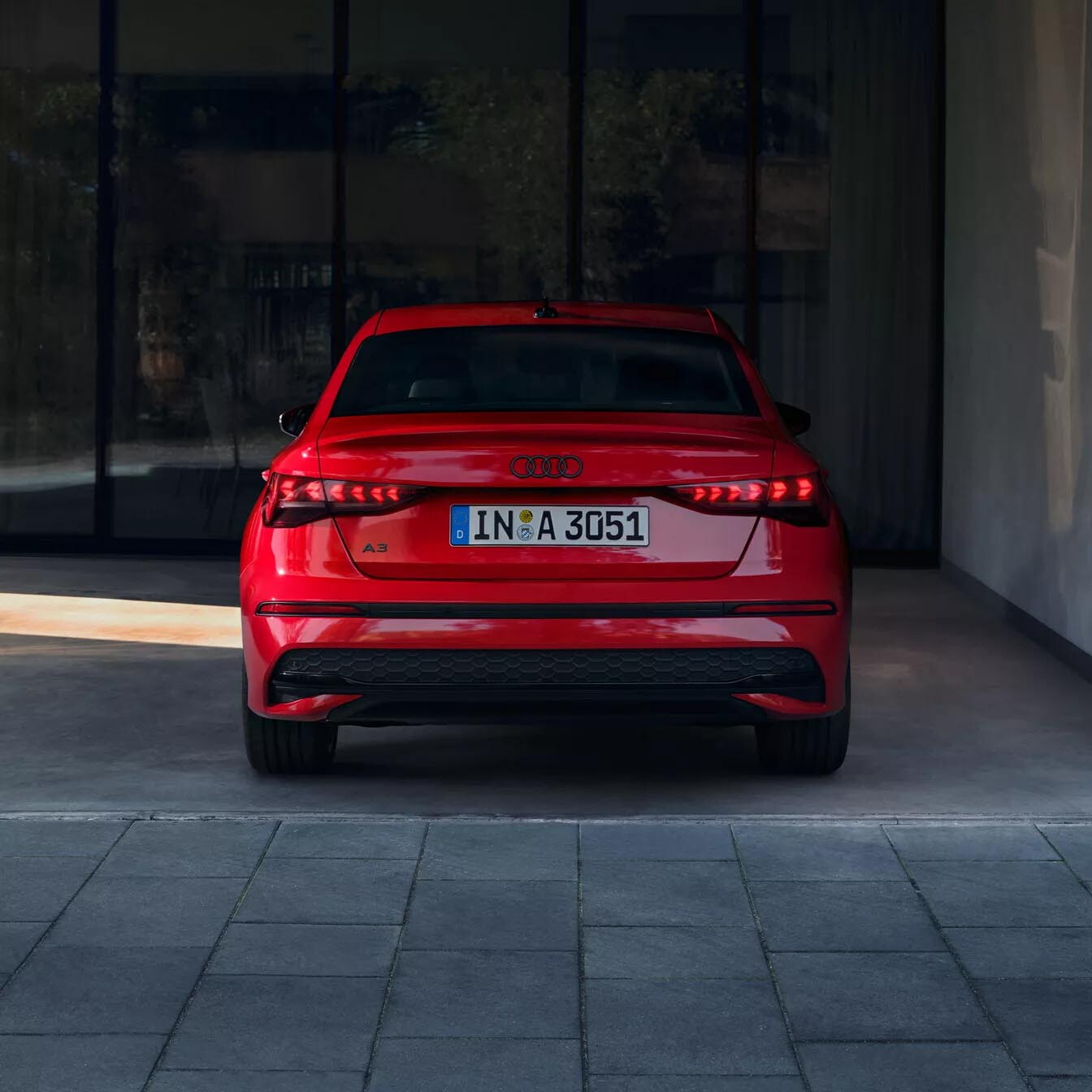 audi a3 exterieur rood achterkant achterlichten