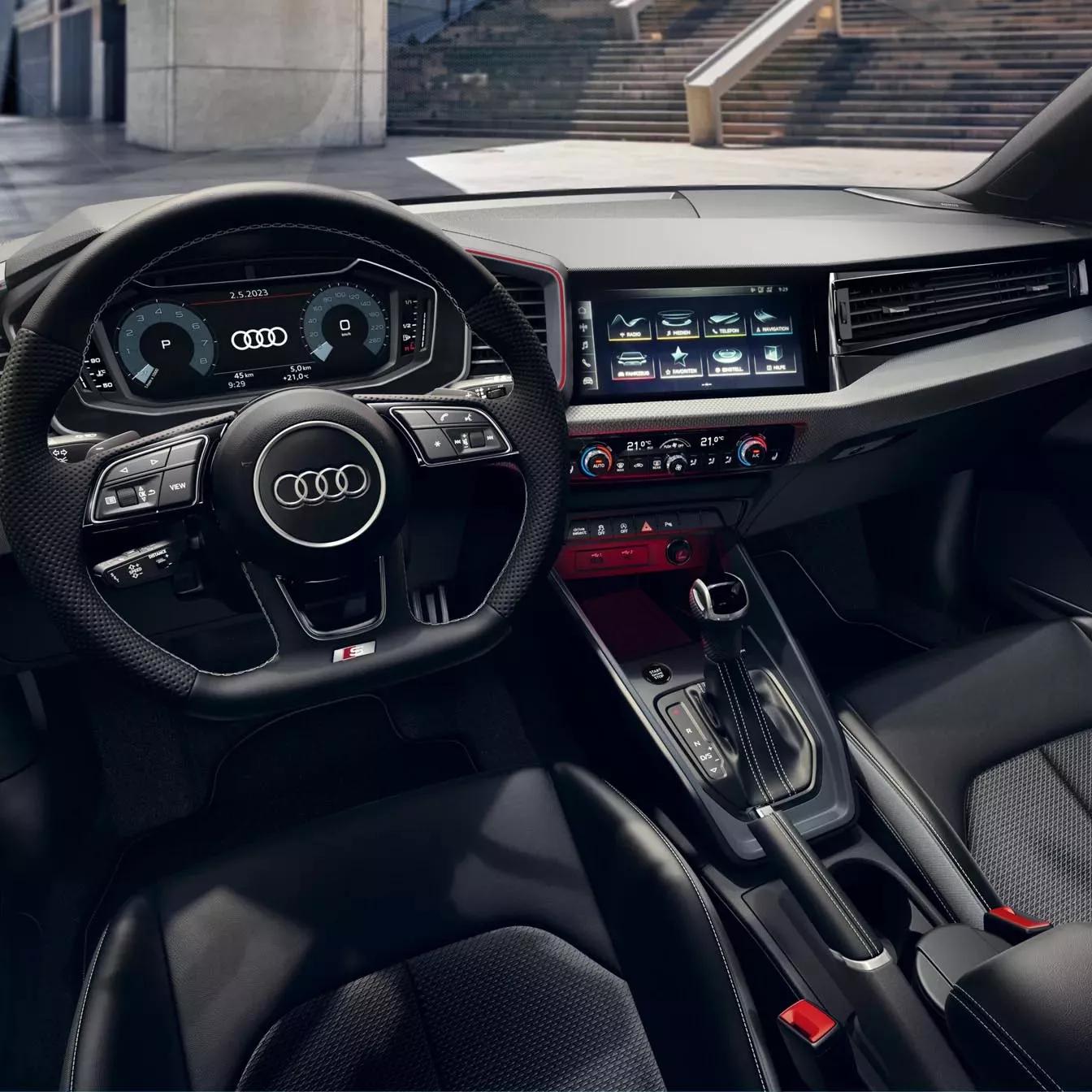 audi a1 sportback interieur stuur infotainment