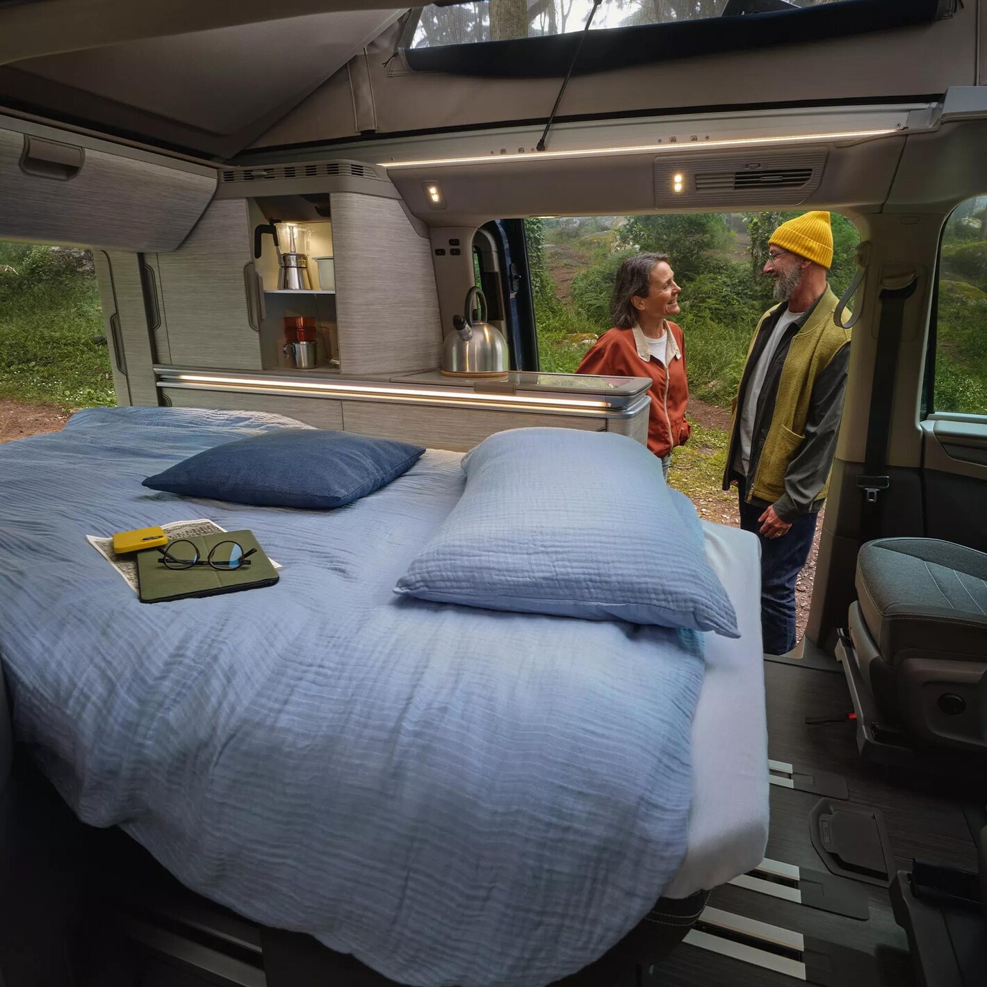 Verellen Geel volkswagen bedrijfsvoertuigen california bed