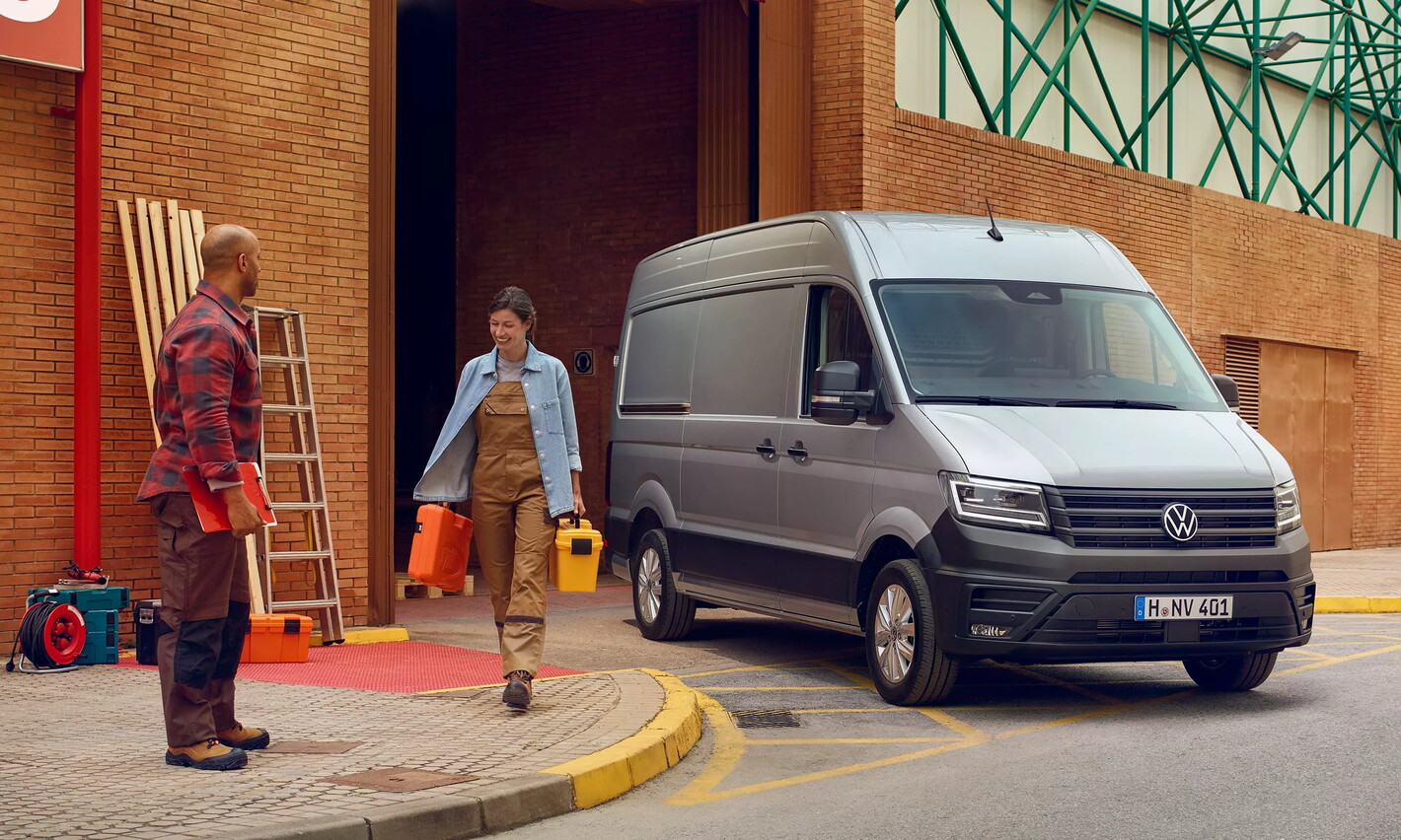 Grijze Volkswagen crafter
