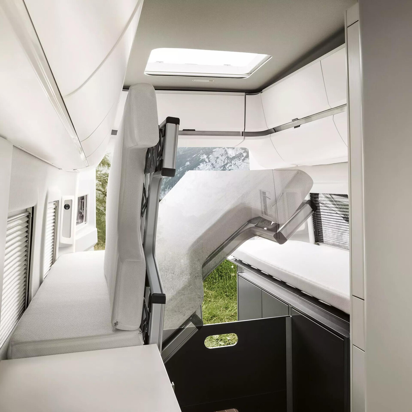 Verellen Geel volkswagen bedrijfsvoertuigen grand california opvouwen bed