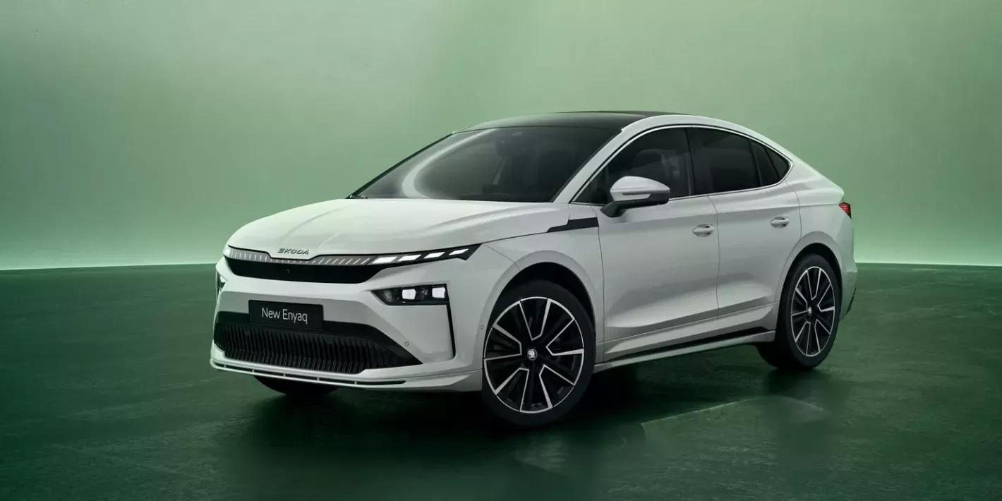Skoda Enyaq coupé exterieur voorkant
