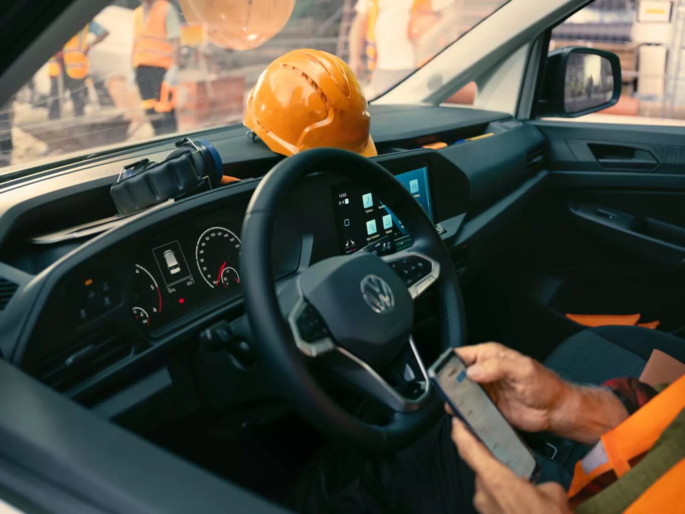 Nieuwe Volkswagen Transporter dubbele  cabine dashboard