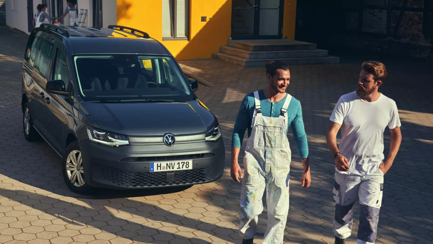 Volkswagen Caddy Cargo Dubbele cabine in het grijs