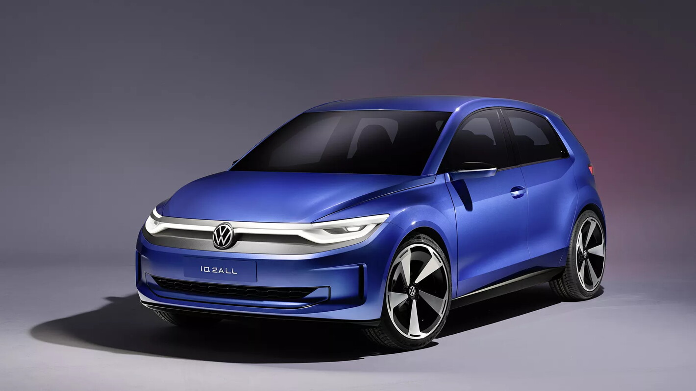 Blauwe Volkswagen ID. 2all