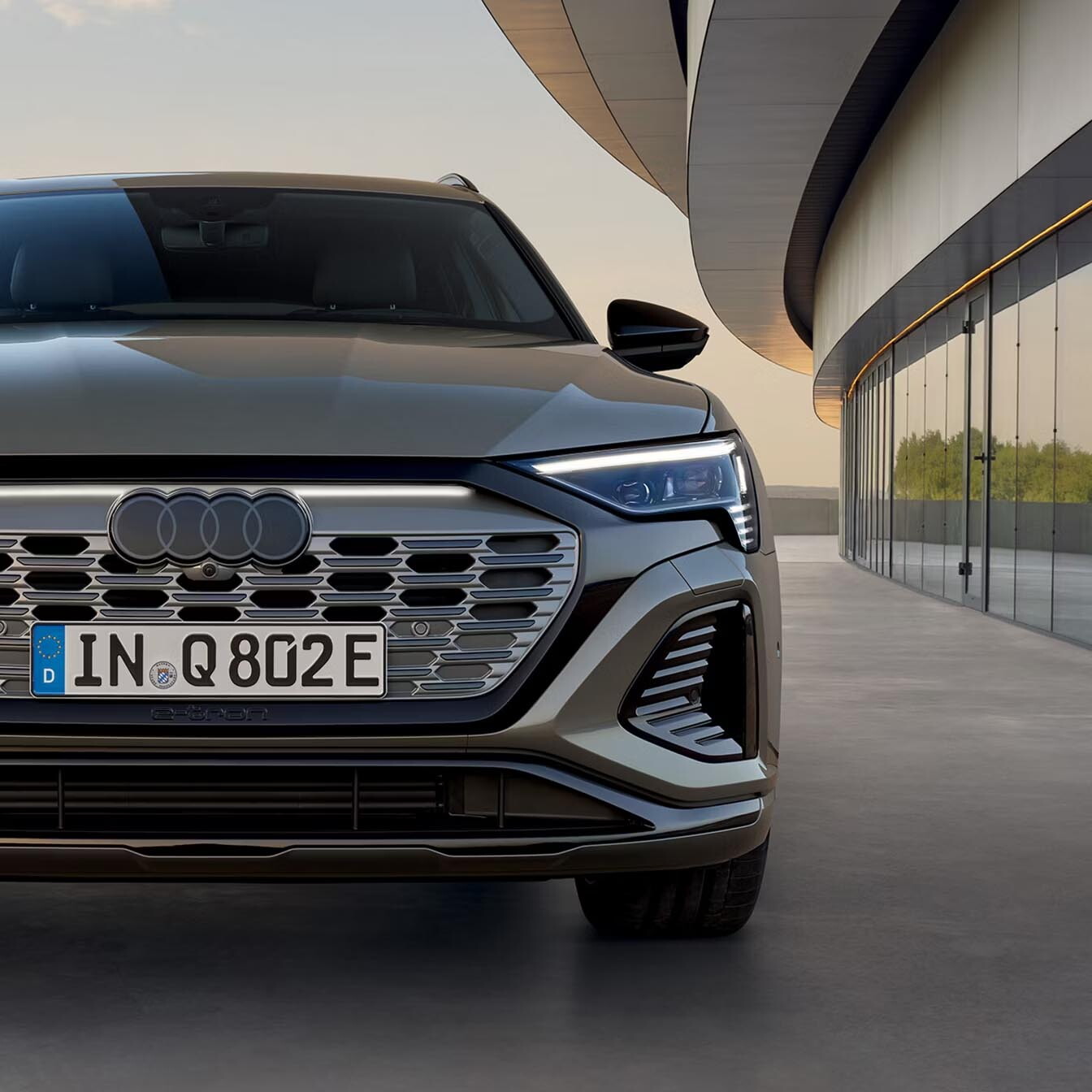 Audi Q8 e-tron vooraanzicht