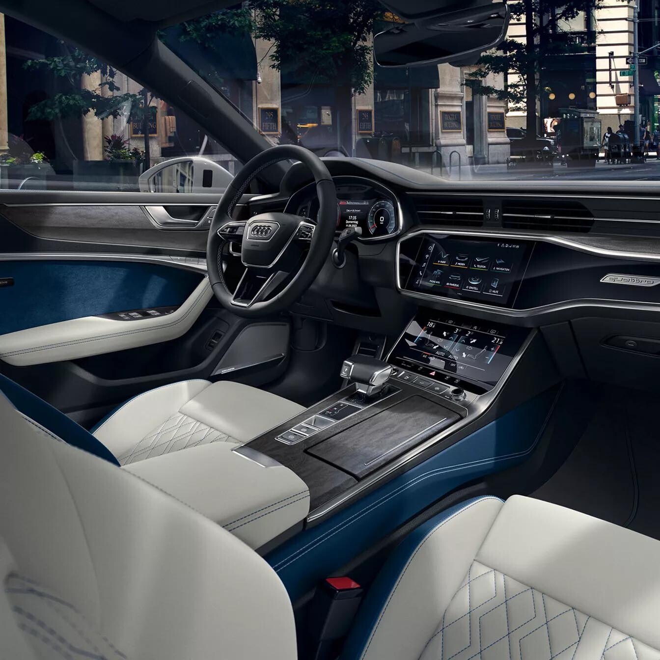 audi a7 wit interieur