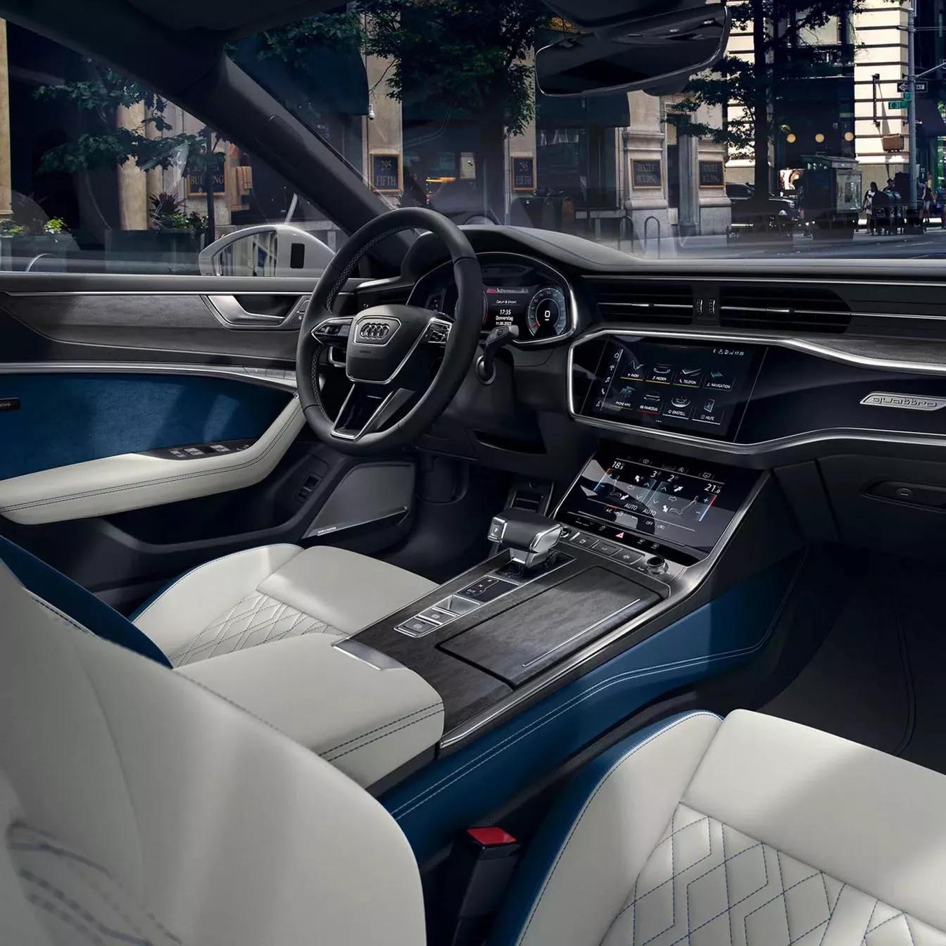 audi a7 wit interieur
